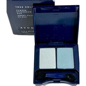 Avon True Color Eyeshadow BLUE QUARTZ Duo CRYSTAL BLUE QUARTZ Vintage NOS .10 oz